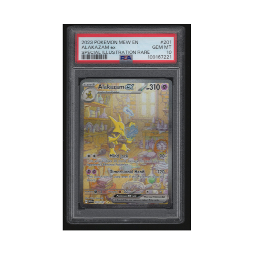 2023 Pokémon Scarlet & Violet 151 #201 Alakazam ex Special Illustration Rare PSA 10