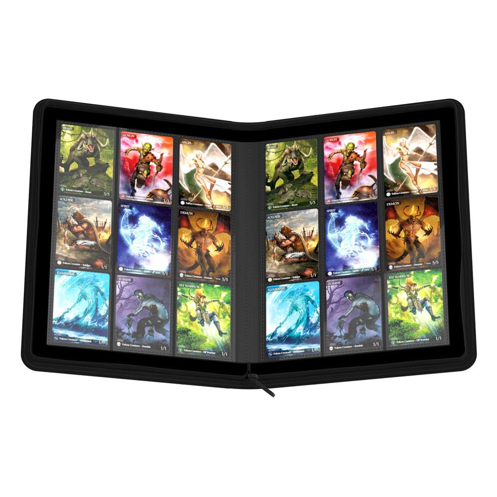 Ultimate Guard Zipfolio 360 - 18-Pocket Xeno Skin Binder Black