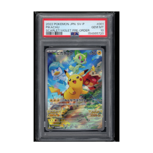 2022 Pokemon JPN. SV-P Pikachu #001 Scarlet/violet pre-order psa 10
