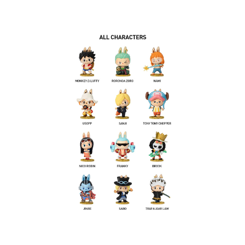 POP NOW:THE MONSTERS × One Piece Series Figures Labubu blind box