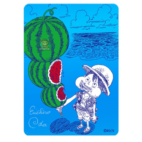 One Piece Luffy Natsukomi 2026 Meta-Kira Promo Card (Japanese) watermelon