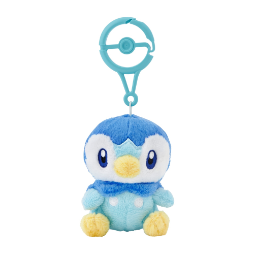 Piplup Adventure Partners Plush Key Chain – Officiële Pokémon Center Japan Sleutelhanger