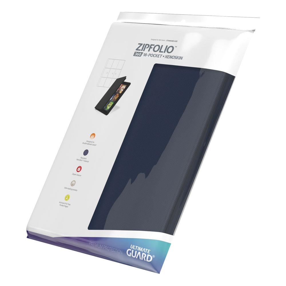 Ultimate Guard Zipfolio 360 - 18-Pocket Xeno Skin Binder Blue