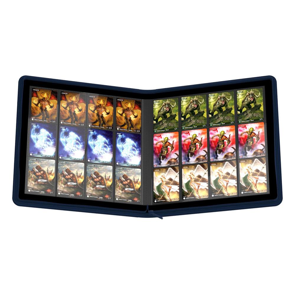 Ultimate Guard Zipfolio 480 - 24-Pocket XenoSkin (Quadrow) - Blue Binder