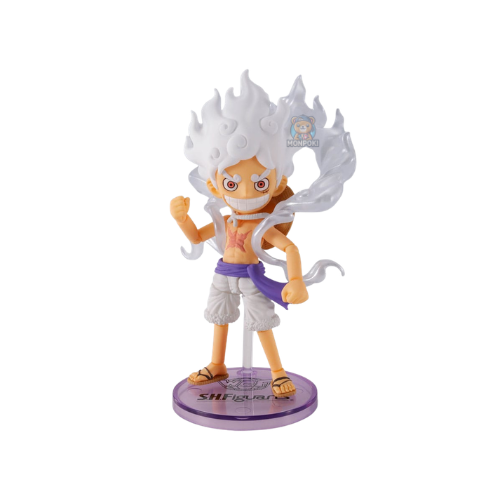 One Piece World Collectable Figures x S.H. Figuarts Action Figure Monkey D. Luffy Gear 5 – 8 cm