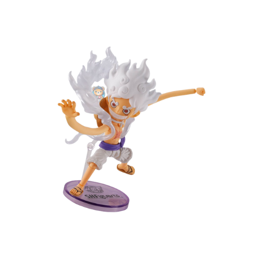One Piece World Collectable Figures x S.H. Figuarts Action Figure Monkey D. Luffy Gear 5 – 8 cm